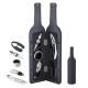 Set cadou in forma de STICLA cu  5 accesorii pentru vin cu 6 piese 32 cm HS