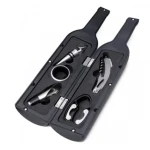 Set cadou in forma de STICLA cu  5 accesorii pentru vin cu 6 piese 32 cm HS
