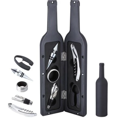 UB Set cadou in forma de STICLA cu  5 accesorii pentru vin cu 6 piese 32 cm LY