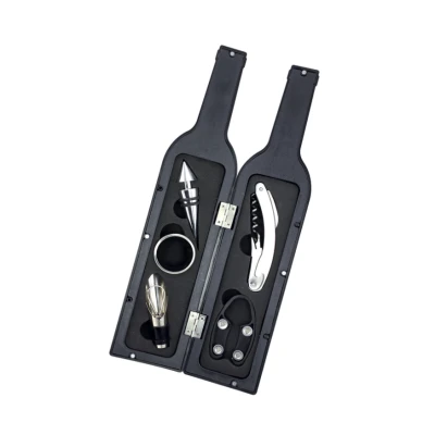UB Set cadou in forma de STICLA cu  5 accesorii pentru vin cu 6 piese 32 cm LY