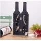 UB Set cadou in forma de STICLA cu  5 accesorii pentru vin cu 6 piese 32 cm LY