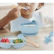 Set complet din silicon pentru diversificare bebelusi si copii COLORAT