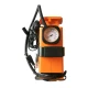 Set compresor ORANGE si 3 adaptoare pentru umflat mingi si saltele
