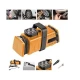 Set compresor ORANGE si 3 adaptoare pentru umflat mingi si saltele