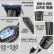 Set cu aparat de tuns fara fir VGR V 995 cu 4 distantiere autonomie 300min 2000mAh