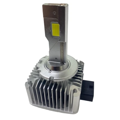 Set de 2 becuri Led D1S putere 120W temperatura lumina 6500K Alb CANBUS cu ventilator