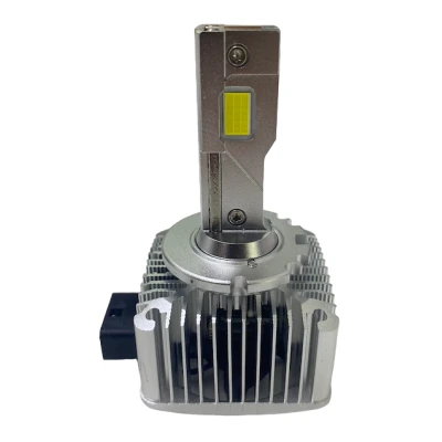 Set de 2 becuri Led D1S putere 120W temperatura lumina 6500K Alb CANBUS cu ventilator