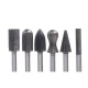 UB Set de 6 freze pentru metal diferite modele coada de 6mm