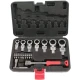 Set de chei cu clichet cap flexibil de 20 buc cu cap Torx de 8 mm-19 mm