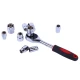 Set de Chei Tubulare 1/4" cu Clicket - 12 Bucati, din Crom si Vanadiu