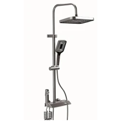 Set de dus multifunctional tip ploaie cu afisare digitala si cu termostat