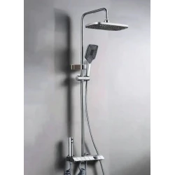 Set de dus multifunctional tip ploaie cu afisare digitala si cu termostat