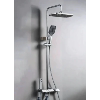 Set de dus multifunctional tip ploaie cu afisare digitala si cu termostat