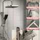 Set de dus multifunctional tip ploaie cu afisare digitala si cu termostat