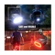 Set de lumini bicicleta prindere de ghidon lumina fata alba si spate rosie 078 Negru