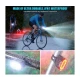 Set de lumini bicicleta prindere de ghidon lumina fata alba si spate rosie 078 Negru