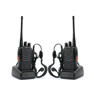Set doua statii radio emisie receptie portabile Baofeng BF 888S