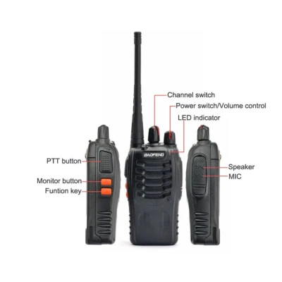 Set doua statii radio emisie receptie portabile Baofeng BF 888S