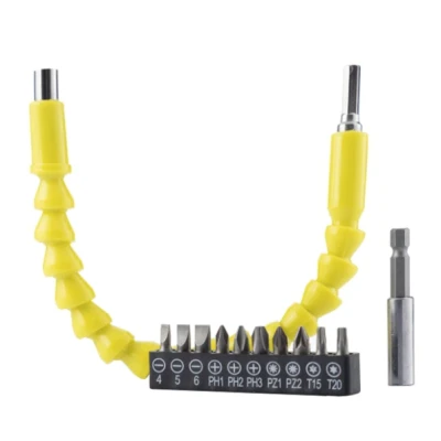 Set extensor flexibil pentru masina de insurubat cu 10 biti si adaptor