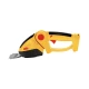 Set foarfeca electrica gradinarit taiere si finisare unghi reglabil 24V lama 30cm galben