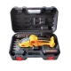 Set foarfeca electrica gradinarit taiere si finisare unghi reglabil 24V lama 30cm galben