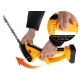 Set foarfeca electrica gradinarit taiere si finisare unghi reglabil 24V lama 30cm galben