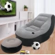 Set fotoliu gonflabil cu taburet suport picioare pentru exterior si interior