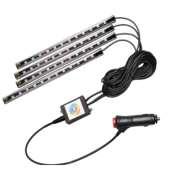 Set Lumini ambientale auto  aplicatie dedicata iOS si Android  4 benzi LED