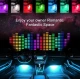 Set Lumini ambientale auto  aplicatie dedicata iOS si Android  4 benzi LED