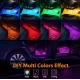 Set Lumini ambientale auto  aplicatie dedicata iOS si Android  4 benzi LED