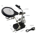 Set Lupa Andowl Q GJ5 Cleme pentru maini ajutatoare cu LED