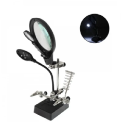 Set Lupa Andowl Q GJ5 Cleme pentru maini ajutatoare cu LED