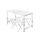 Set Masa plianta pentru camping gradina cu 4 scaune alb