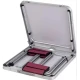 Set Masa plianta pentru camping gradina cu 4 scaune alb