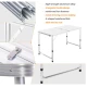 Set Masa plianta pentru camping gradina cu 4 scaune alb