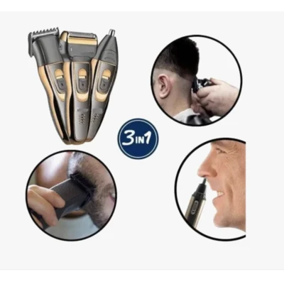 Set masina de tuns si ras 3 in 1 Geemy GM 595