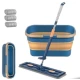 Set Mop cap rotativ si galeata pliabila Albastru / Galben