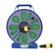 Set pentru stropit furtun textil flexibil 15m cu tambur pistol de pulverizat 7 in 1