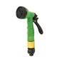 Set pentru stropit furtun textil flexibil 15m cu tambur pistol de pulverizat 7 in 1