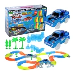 Set pista magica cu 2 masinute Amazing Tracks  Include 360 de piese