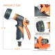 UB Set pistol irigat gradina 8 moduri VERDE + mufa rapida 1/2+3/4+ 1 conector MX1003 