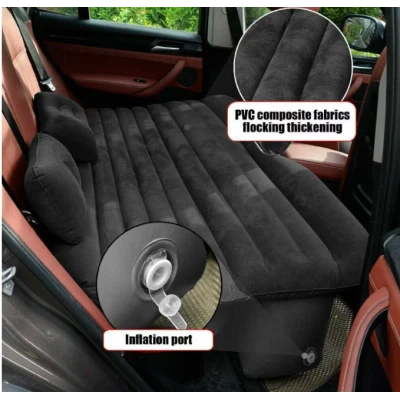 Set saltea auto pentru dormit 2 perne si pompa electrica