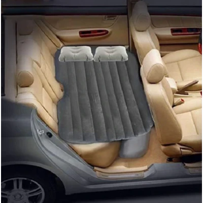 Set saltea auto pentru dormit 2 perne si pompa electrica
