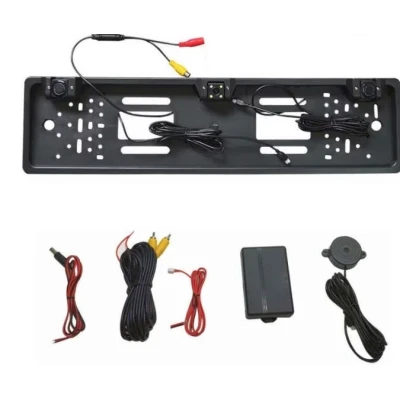 Set suport numar auto cu camera video marsarier si senzori parcare