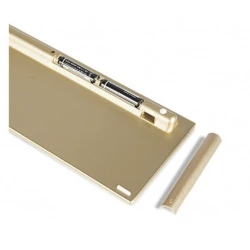 Set Tastatura si Mouse wireless design compact si elegant culoare Gold Andowl  Q K3940