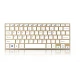 Set Tastatura si Mouse wireless design compact si elegant culoare Gold Andowl  Q K3940