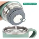 UB Set termos din inox cu 3 cesti 500ml sticla termoizolanta pentru bauturi fierbinti si reci VERDE