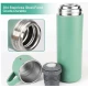 UB Set termos din inox cu 3 cesti 500ml sticla termoizolanta pentru bauturi fierbinti si reci VERDE