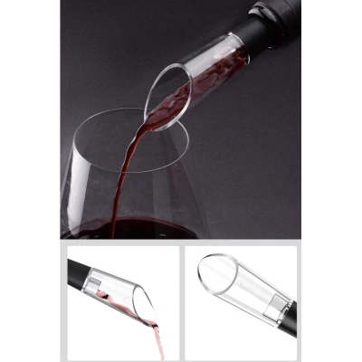 Set tirbuson electric pentru sticle de vin 4 accesorii cutter pentru taierea sigiliului aerator dop cu pompa vid