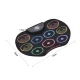 Set Tobe electronice digitale din Silicon cu pedale de picior 9 USB 9 Paduri de tobe colorate